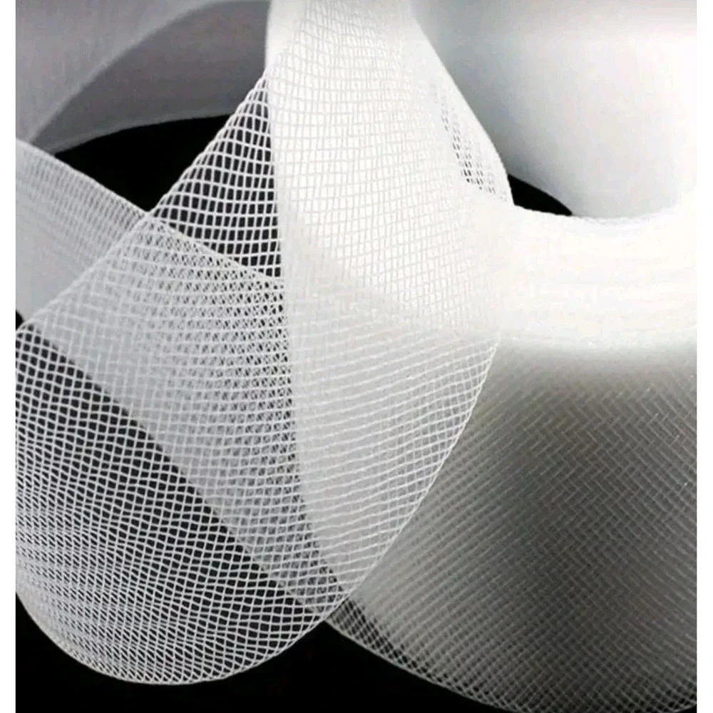 50 Yds Horsehair W/Polyester Skeleton Boning Braid Mesh Sewing 2 Inch
